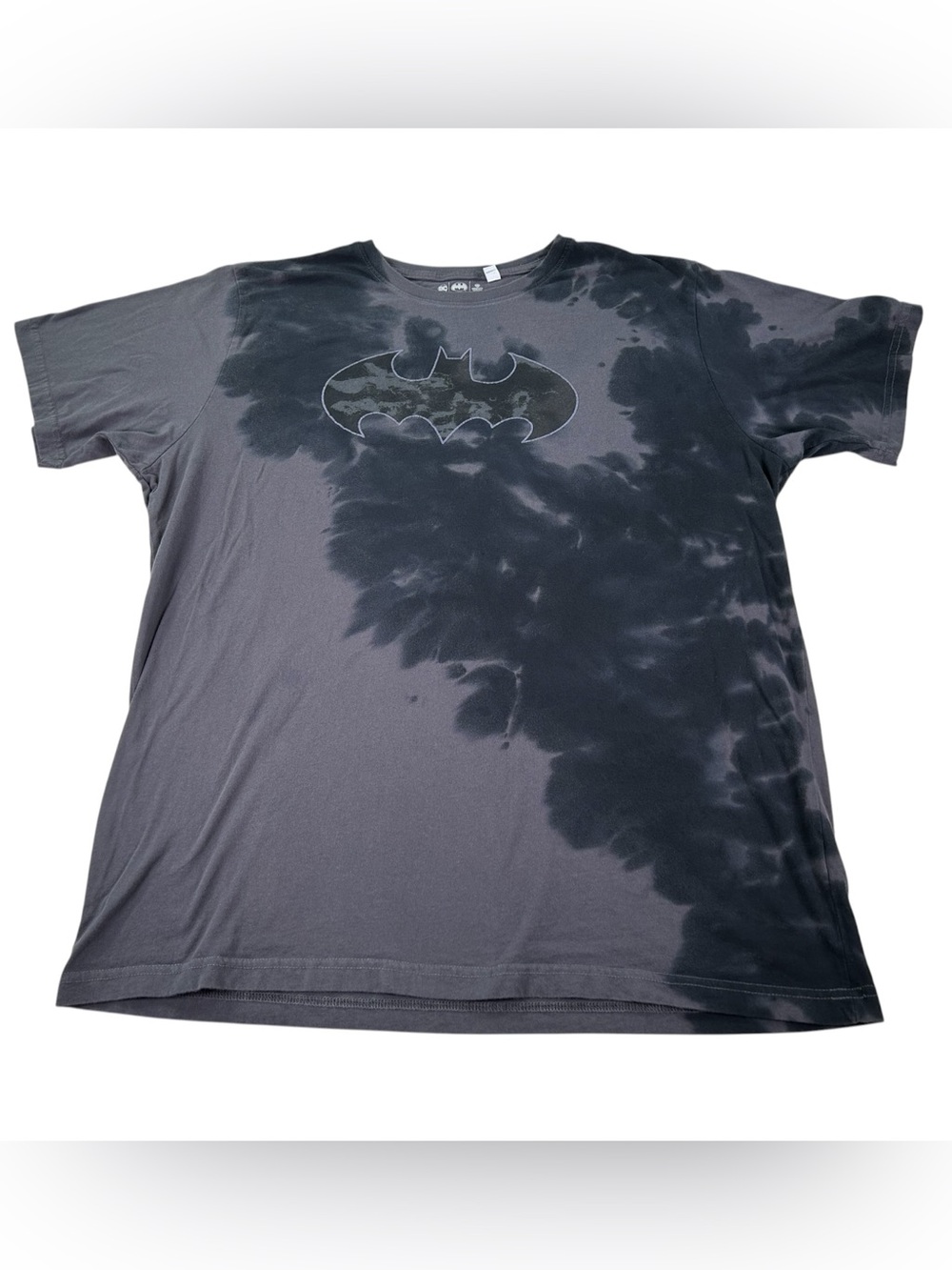 Warner Bros Studio Tour Batman T-Shirt XXL Bleach Splatter Tie Dye DC 2017